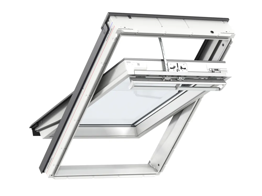 Bestseller Velux, Elektromos tetőtéri ablak, GGU FK08 007021, 2-rétegű üveg, műanyag bevonat fa maggal, 66x140 cm