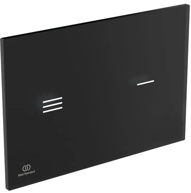 Végkiárusítás Nyomólap, Ideal Standard, Symfo R0129RX, érintés nélküli, üveg, fényes fekete