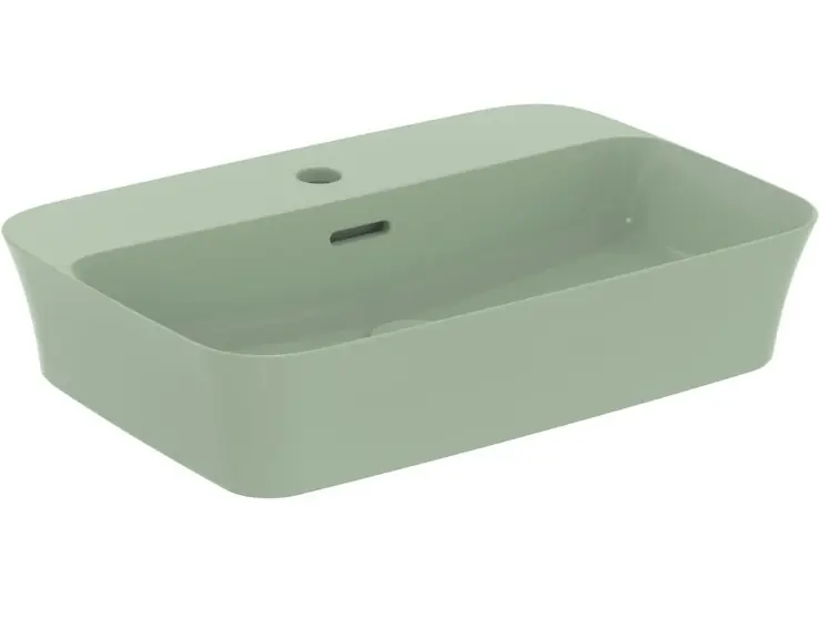 Mosdó, Ideal Standard, Ipalyss E2077X9, pultra ültethető, csaplyukkal, zöld, 55 cm Kihagyhatatlan ajánlat