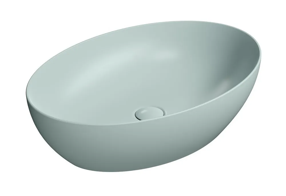 Biztonságos vásárlás Mosdó, Sapho GSI Pura 884215, pultra ültethető, csaplyuk nélkül, matt jégkék, 60 cm
