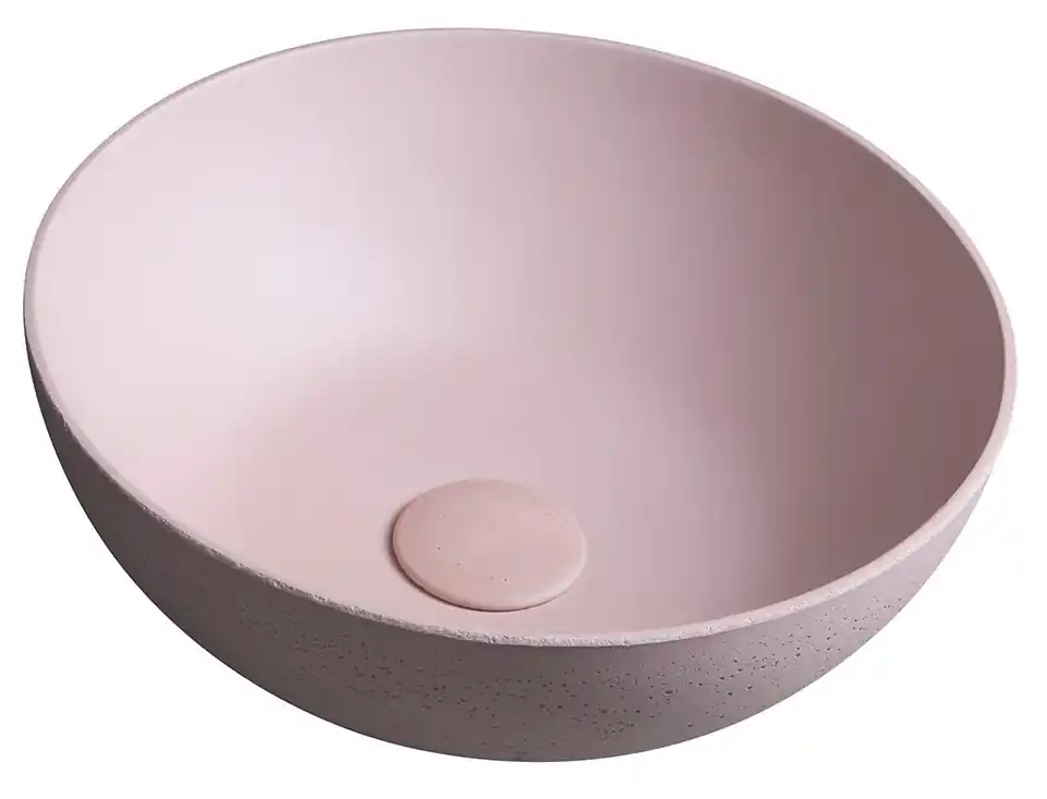 Mosdó, Sapho FORMIGO FG035, betonmosdó, rózsaszín, átmérő: 39 cm Végkiárusítás