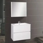 Fürdőszobabútor, Wellis, Elois White 60, 2 fiókos, komplett mosdós szekrény, fehér, 60 cm I.o. Népszerű