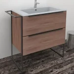 Fürdőszobabútor, Wellis, Jersey, komplett mosdós szekrény 80 cm Biztonságos fizetés