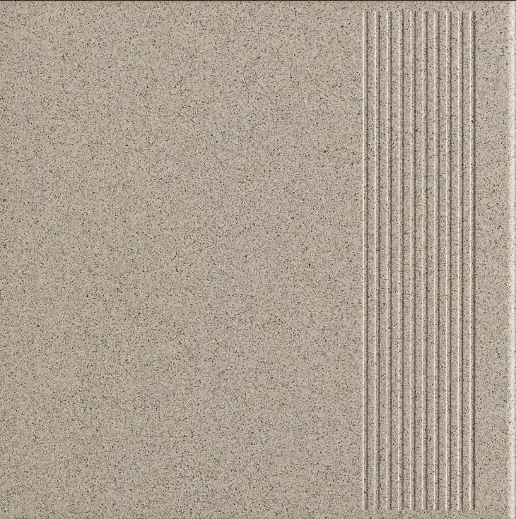 Árcsökkenés Lépcsőlap, Paradyz, Idaho, natur gres, matt, R10 csúszásmentes, 7,2 mm, 30x30 cm (G1)