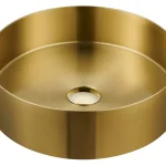 Mosdó, Sapho, AURUM AU201, színazonos klikk-klakk lefolyóval, arany színű, 38 cm Azonnali szállítás