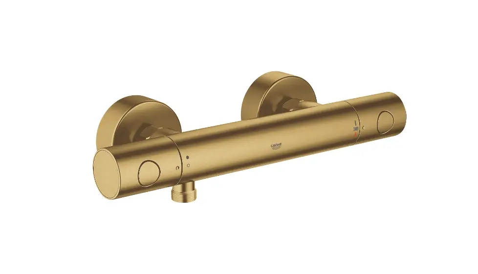 Kiárusítás Grohe, Grohtherm 1000 Cosmopolitan M, Termosztátos zuhanycsaptelep, brushed cool sunrise, 34065GN2