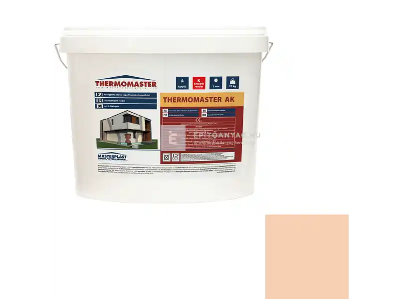 Újdonság Masterplast Thermomaster akril vékonyvakolat, kapart 2 mm 08-C 25 kg
