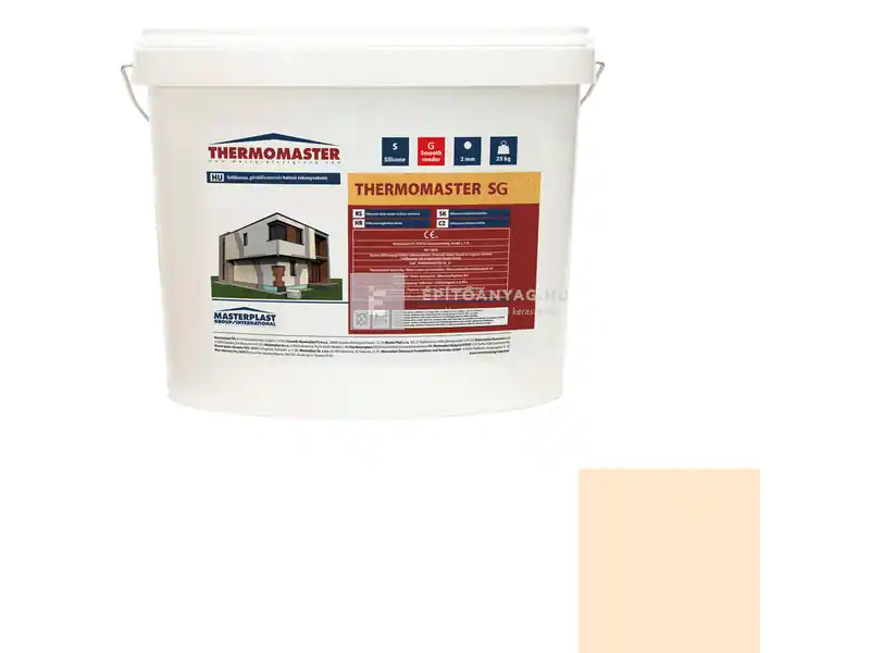 Masterplast Thermomaster szilikon vékonyvakolat, gördülőszemcsés 2 mm 05-F 25 kg Népszerű