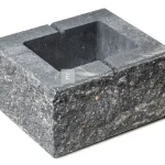 Szezonális akció Viastein Avangard oszlopelem Via+ roppantott felület antracit-fehér 30x25x16 cm
