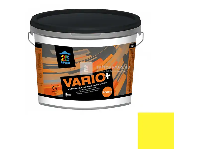 Revco Vario+ Struktúra gördülőszemcsés vékonyvakolat 3 mm canari 5 16 kg Kedvezmény
