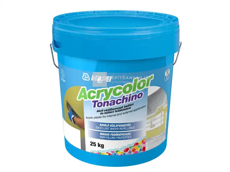 Expressz szállítás Mapei Acrycolor Tonachino vékonyvakolat fehér, 1,5 mm 25 kg