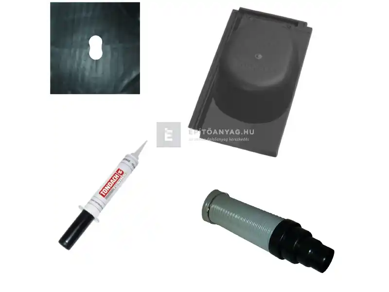 Tondach V11 csatornaszellőző szett FusionProtect titán Gyors kiszállítás