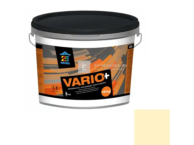 Revco Vario+ Struktúra gördülőszemcsés vékonyvakolat 3 mm vanilla 1 16 kg Azonnali szállítás