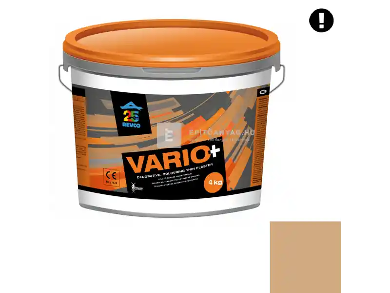 Revco Vario+ Spachtel kapart vékonyvakolat 1,5 mm tiramisu 5 4 kg Különleges ajánlat