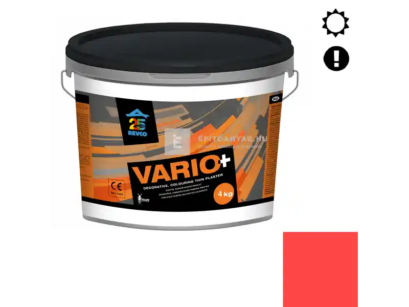 Expressz kézbesítés Revco Vario+ Struktúra gördülőszemcsés vékonyvakolat 2 mm scarlet 5 4 kg