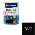Poli-Farbe Cellkolor magasfényű zománcfesték RAL 9005 fekete 0,4 l Outlet