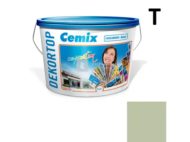 Cemix 2802 DekorTOP diszperziós homlokzatfesték 4515 green 4,5 l Biztonságos fizetés