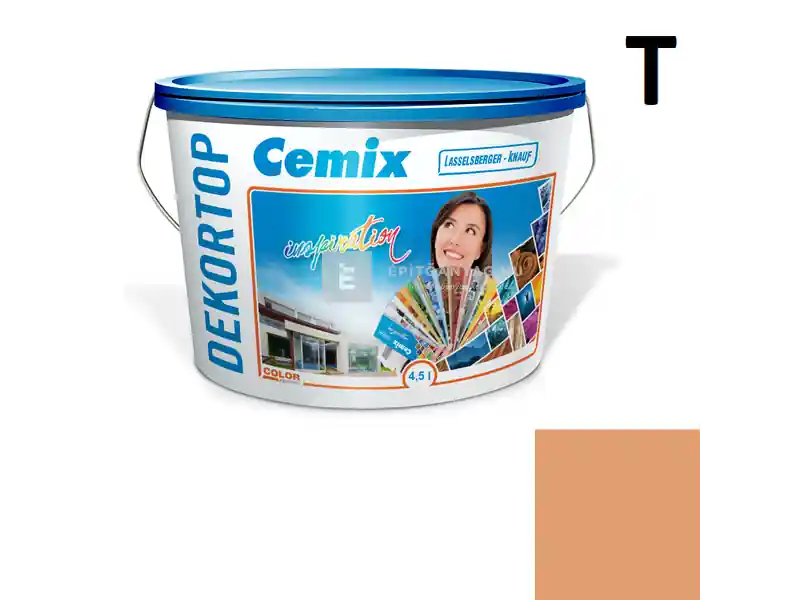 Szezonális akció Cemix 2802 DekorTOP diszperziós homlokzatfesték 6317 intense 4,5 l
