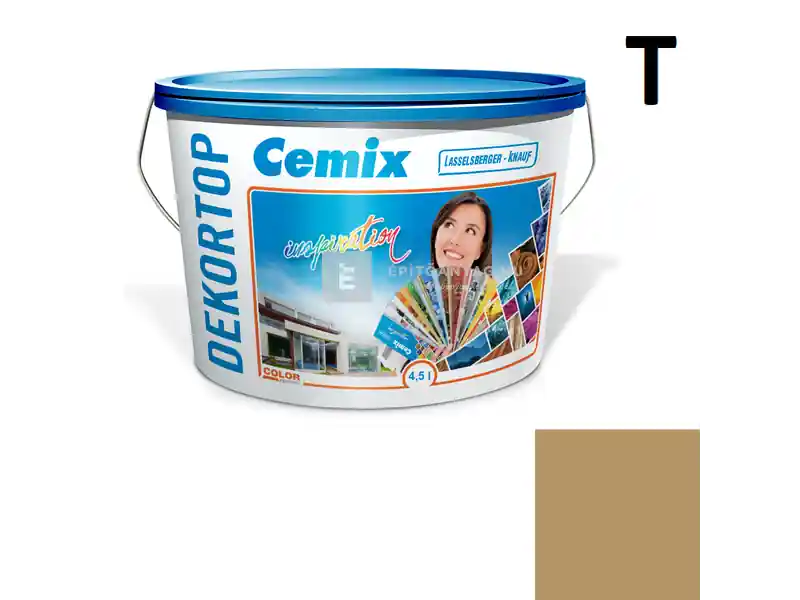 Népszerű Cemix 2802 DekorTOP diszperziós homlokzatfesték 6927 intense 4,5 l