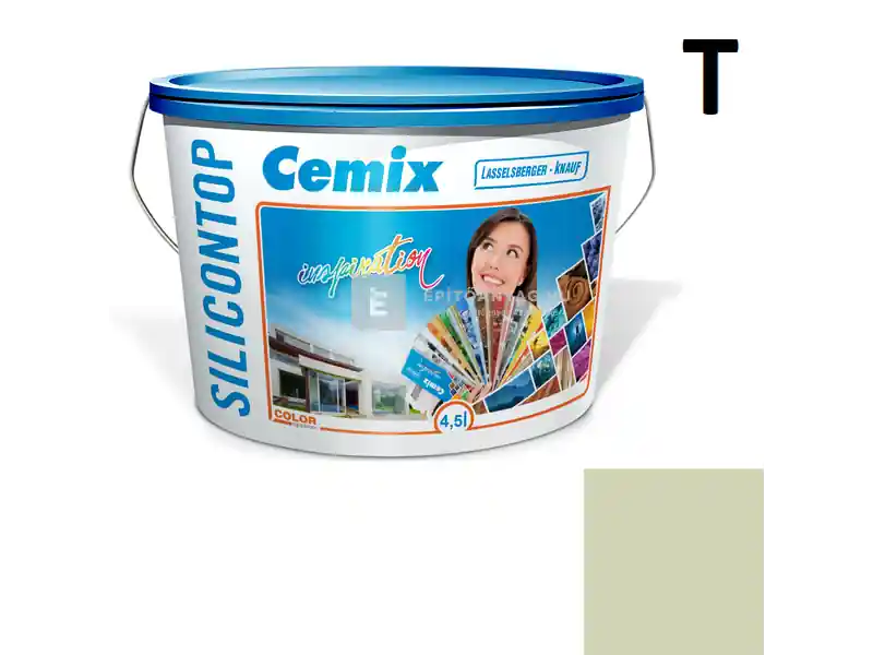 Utolsó esély Cemix 2800 SiliconTOP szilikon homlokzatfesték 4513 green 4,5 l