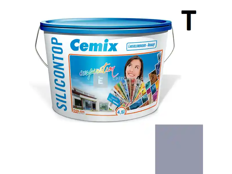 Kihagyhatatlan ajánlat Cemix 2800 SiliconTOP szilikon homlokzatfesték 4759 blue 4,5 l