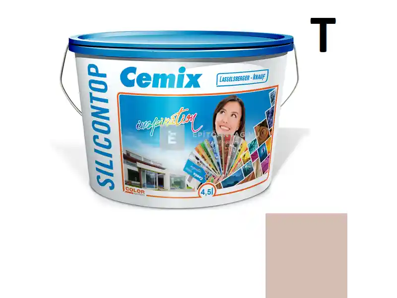 Szezonális akció Cemix 2800 SiliconTOP szilikon homlokzatfesték 5123 rusty 4,5 l