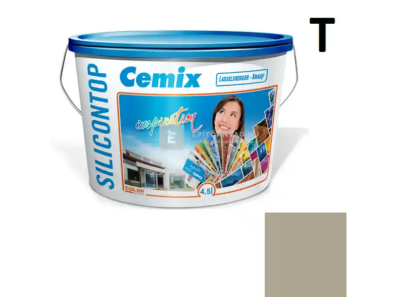 Vedd meg most Cemix 2800 SiliconTOP szilikon homlokzatfesték 6945 intense 4,5 l