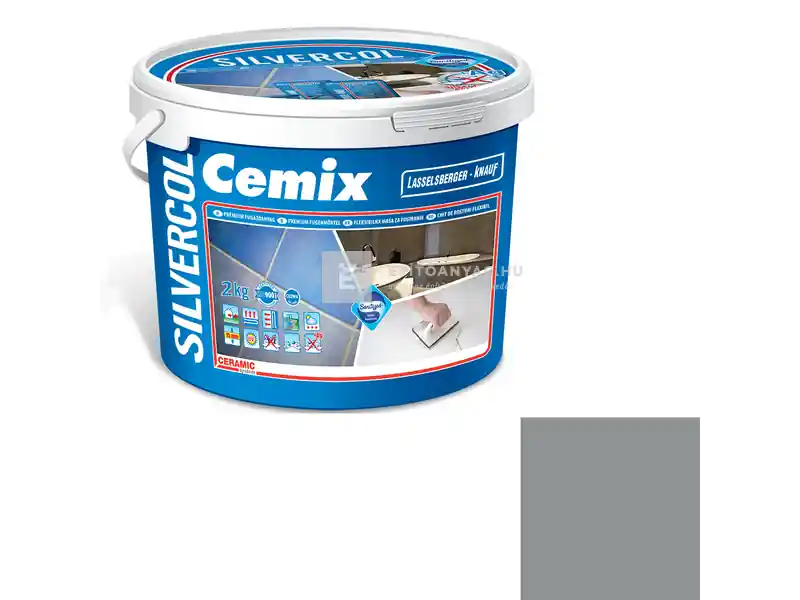 Cemix 8640 SilverCol fugázó 2-15 mm betonszürke 2 kg Szuper akció