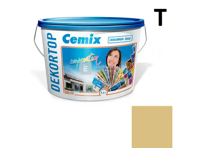 Szezonális akció Cemix 2802 DekorTOP diszperziós homlokzatfesték 4319 orange 4,5 l