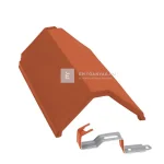 Azonnal elérhető Tondach XXL design gerinccserép FusionColor terrakotta (rögzítőkapoccsal)