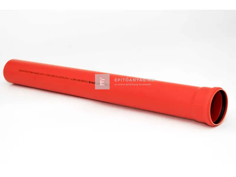 Biztonságos vásárlás Valplast KG PVC többrétegű tokos cső gumigyűrűvel 125 mm, 2 m