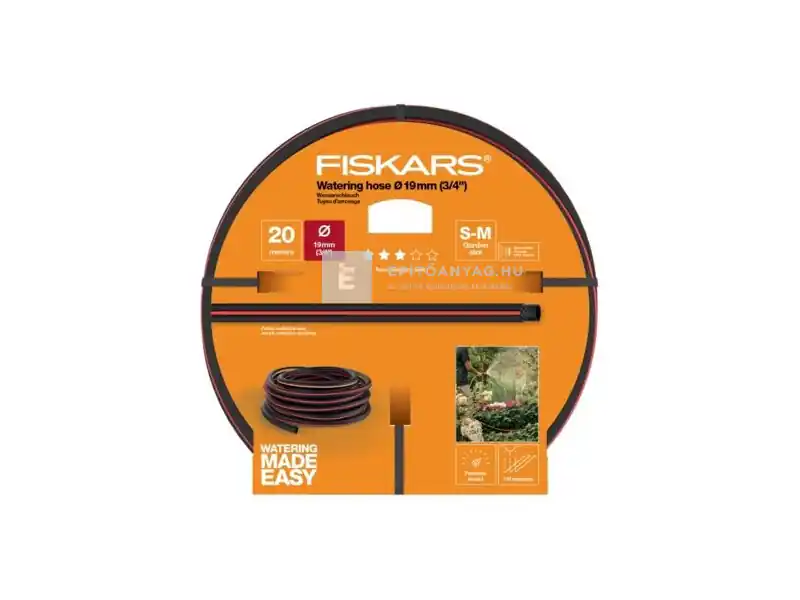 Árcsökkenés Fiskars locsolótömlő 3/4", 20 m, Q3