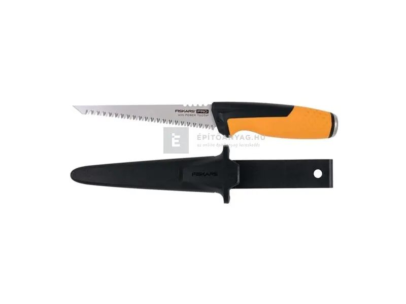Biztonságos fizetés Fiskars Pro Power Tooth gipszkarton fűrész tokkal 8 fog/col, 15 cm
