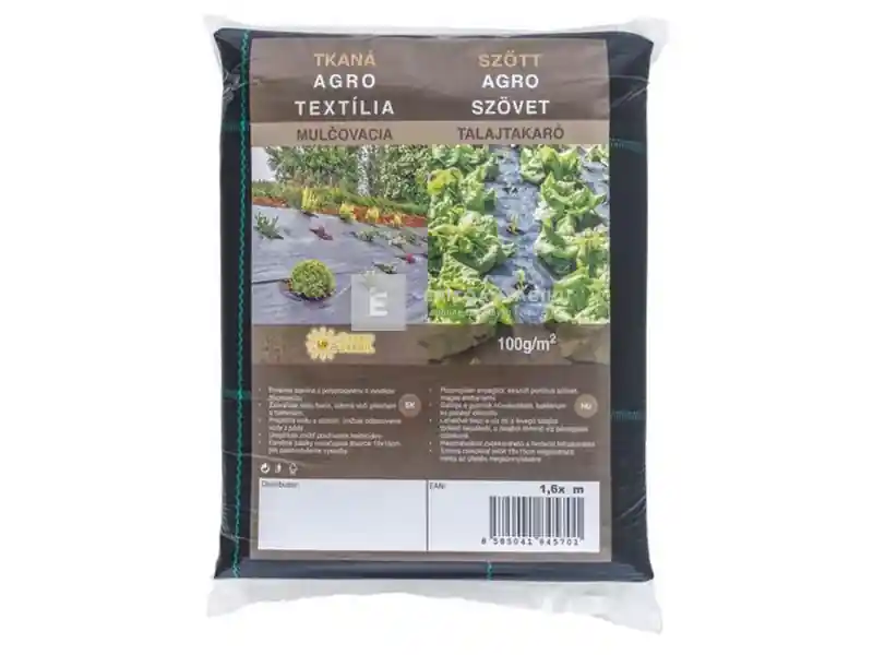 Kiárusítás Agrotextilia PPHA fekete 100 g, 8 m²