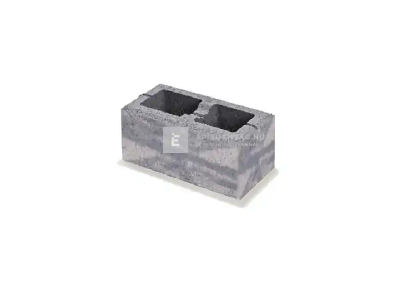 Szezonális akció Semmelrock Rivago kerítéselem normálkő füstszürke 40x20x16 cm