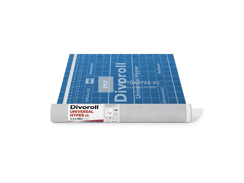 Legnépszerűbb Bramac Divoroll Universal Hyper 150 2S reflektív páraáteresztő tetőfólia 150 g/m2, 1,5x50 m