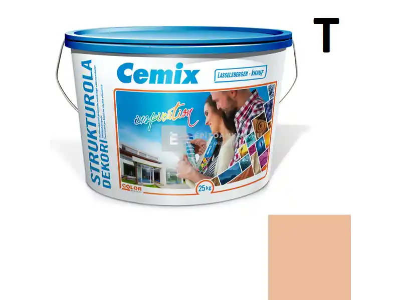 Expressz szállítás Cemix 2704 StrukturOLA Dekor diszperziós vékonyvakolat, kapart 1,5 mm 6313 intense 25 kg