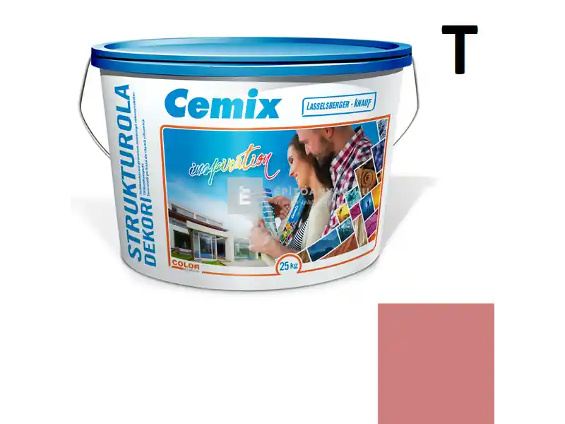 Árengedmény Cemix 2704 StrukturOLA Dekor diszperziós vékonyvakolat, kapart 1,5 mm 6343 intense 25 kg