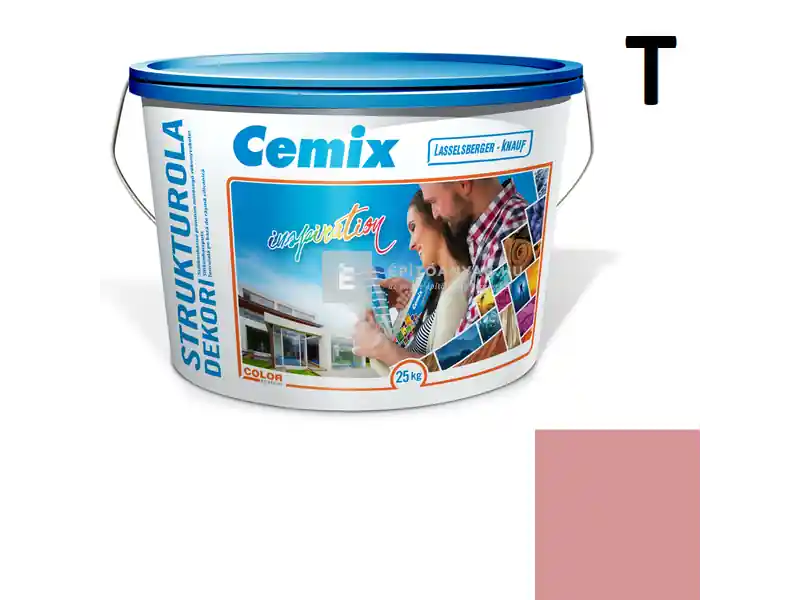 Cemix 2704 StrukturOLA Dekor diszperziós vékonyvakolat, kapart 1,5 mm 6335 intense 25 kg Kiárusítás