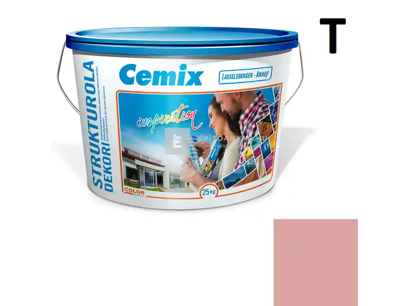 Cemix 2704 StrukturOLA Dekor diszperziós vékonyvakolat, kapart 1,5 mm 6341 intense 25 kg Biztonságos vásárlás