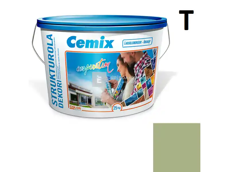Rendeld meg most Cemix 2704 StrukturOLA Dekor diszperziós vékonyvakolat, kapart 1,5 mm 6545 intense 25 kg
