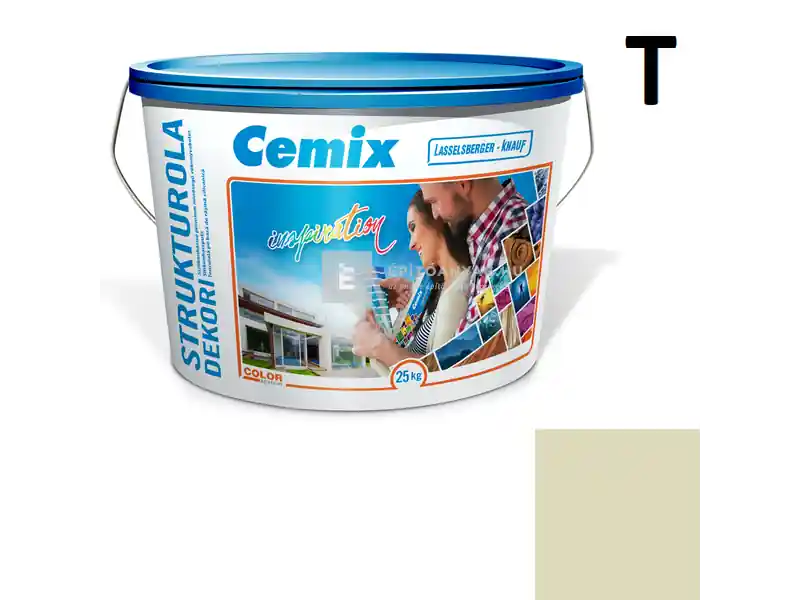 Biztonságos vásárlás Cemix 2704 StrukturOLA Dekor diszperziós vékonyvakolat, kapart 2 mm 4221 cream 25 kg