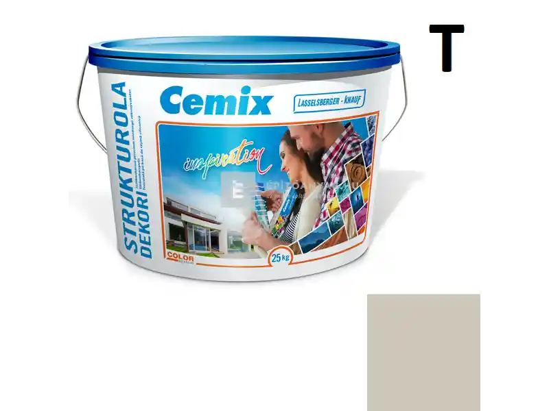 Különleges ajánlat Cemix 2704 StrukturOLA Dekor diszperziós vékonyvakolat, kapart 2 mm 6943 intense 25 kg