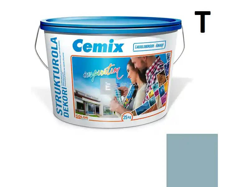 Cemix 2704 StrukturOLA Dekor diszperziós vékonyvakolat, dörzsölt 2 mm 4729 blue 25 kg Különleges ajánlat