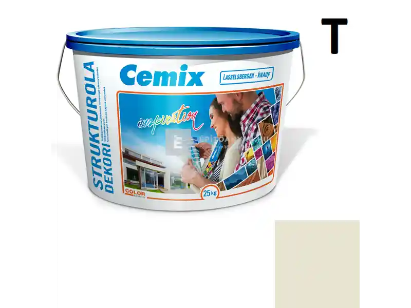 Olcsó Cemix 2704 StrukturOLA Dekor diszperziós vékonyvakolat, dörzsölt 2 mm 6511 intense 25 kg
