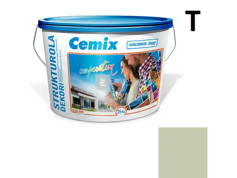 Cemix 2704 StrukturOLA Dekor diszperziós vékonyvakolat, dörzsölt 2 mm 6543 intense 25 kg Korlátozott ajánlat