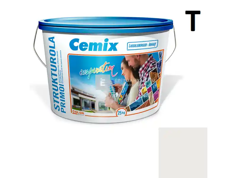 Prémium Cemix 2703 StrukturOLA Primo diszperziós vékonyvakolat, kapart 1,5 mm 4181 cream 25 kg