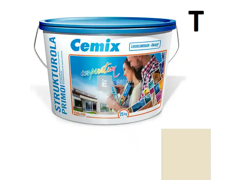 Cemix 2703 StrukturOLA Primo diszperziós vékonyvakolat, kapart 1,5 mm 4931 brown 25 kg Alacsony ár