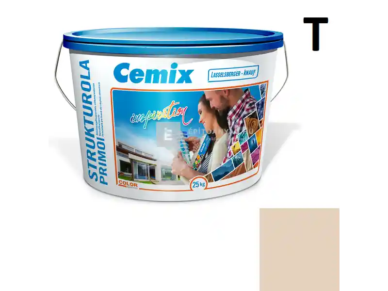 Korlátozott ajánlat Cemix 2703 StrukturOLA Primo diszperziós vékonyvakolat, kapart 1,5 mm 5131 rusty 25 kg