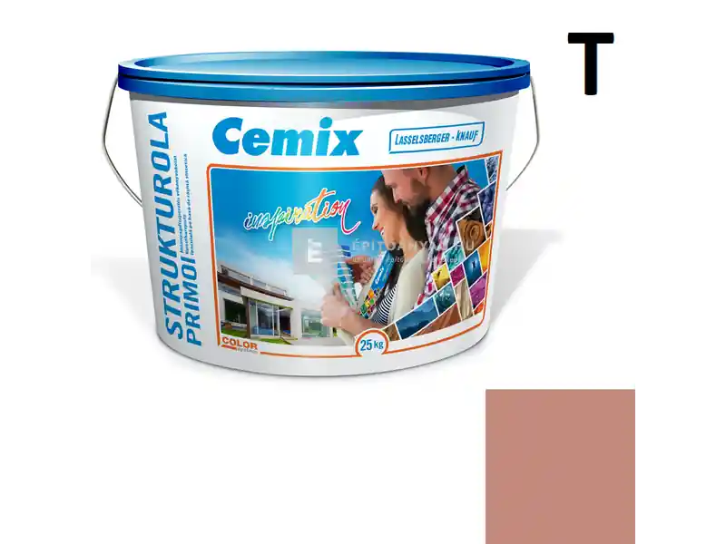 Cemix 2703 StrukturOLA Primo diszperziós vékonyvakolat, kapart 1,5 mm 5147 rusty 25 kg Expressz szállítás